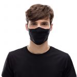 BUFF® FACE MASK SOLID BLACK - MONDMASKER
