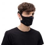 BUFF® FACE MASK SOLID BLACK - MONDMASKER